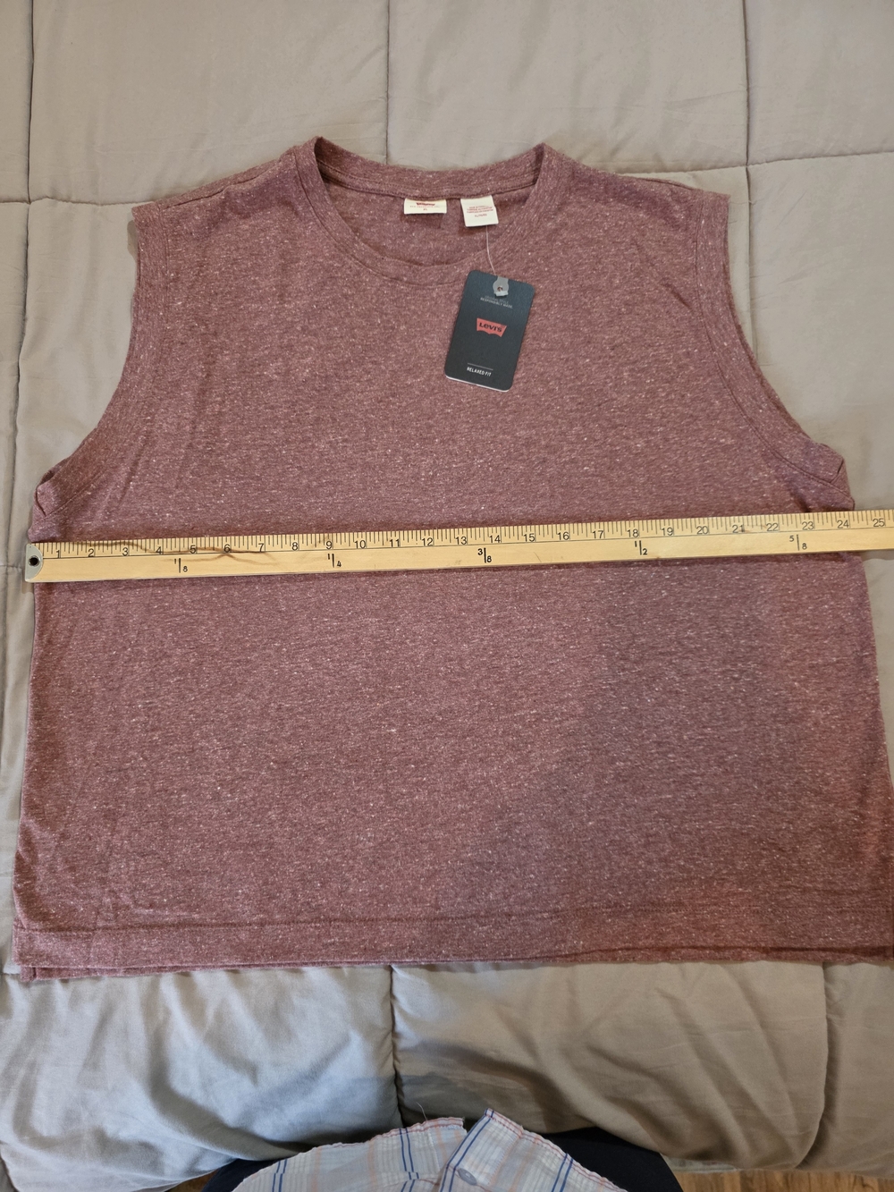 Levi's Women's Sleeveless Crewneck Tank - Heather Mauve - Picture 2 of 12
